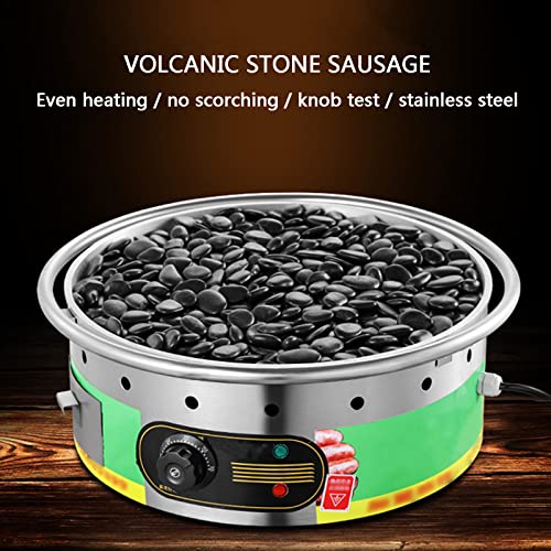 Hot Dog Grill Machine, Commercial Small Volcanic Stone Hot Dog Machine, Hot Dog Warmer with Small Stone Heat Conduction Fast Countertop, for Commercial Domestic