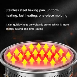 Hot Dog Grill Machine, Commercial Small Volcanic Stone Hot Dog Machine, Hot Dog Warmer with Small Stone Heat Conduction Fast Countertop, for Commercial Domestic