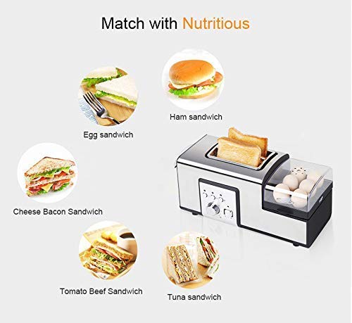 Hot Dog Roller Machine, Stainless Steel Sausage Grill Hot Dog Machine, with Heating Aluminum Rod and Anti-Scald Handle, Bun Warmer Machine, for Food Street, Snack Bar, Restaurant