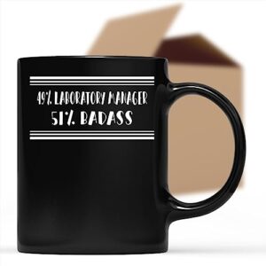 funny laboratory manager appreciation present for laboratory manager 49% laboratory manager 51% 11 oz ceramic coffee mug