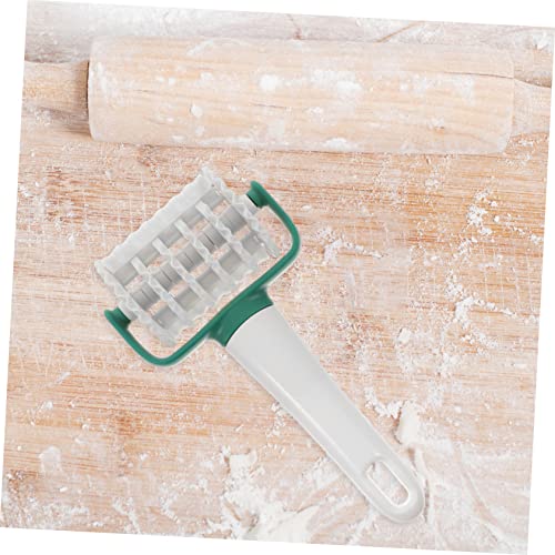 RORPOIR Roller Cutter Pasta Spaghetti Plastic Drum Pasta Maker Pastry Lattice Wheel Pastry Cutter Baking Supply Kitchen Gadgets Pizza Needle Roller Noodle Cutter Pizza Dough Mincer