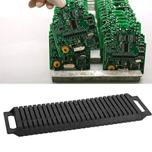 LURI Circuit Board Drying Rack, Antistatic ESD Circulation Rack Shelf, Electrostatic Prevention 25-Slot Circuit Board Storage Stand Holder, Black