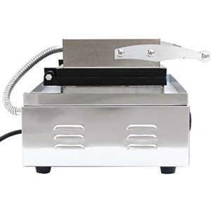 Stainless Steel Square Commercial Waffle Maker Machine,1500W 10pcs Nonstick Electric Waffle Machine With Temperature And Time Control,for Restaurant Bakeries Snack Bar Home ​Us