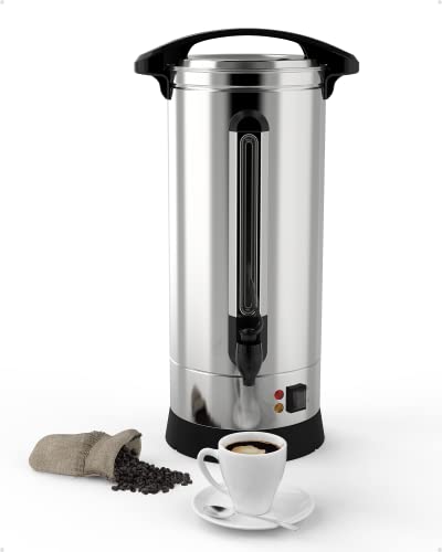 RIEDHOFF 60 Cup Commercial Coffee Urn, Large Coffee Urn Perfect For Church, Meeting rooms, Lounges, and Other Large Gatherings-10 L