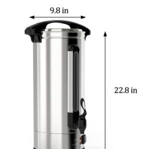 RIEDHOFF 60 Cup Commercial Coffee Urn, Large Coffee Urn Perfect For Church, Meeting rooms, Lounges, and Other Large Gatherings-10 L