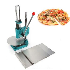 pizza machine,manual pastry press,9.5in manual pastry press, heavy duty food grade stainless steel press, pallet, pull plate, suitable for home, commercial making pizzas, pastries,dough