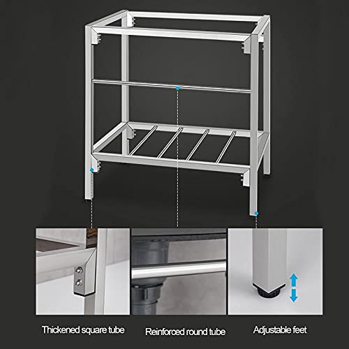 Freestanding Sink, with Faucet Sink Stainless Steel Kitchen, Commercial Movable Dining Sink, Used in Bars, Restaurants, Canteens, Garden Sink, 61×46×75cm