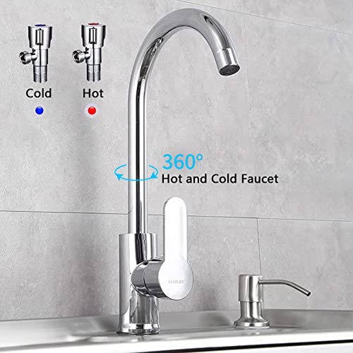 Stainless Steel Sink, 68 * 44cm Catering Sink, All-in-One Standing Utility Wash Basin single Bowl 304 Stainless Steel Catering Free Standing 1 Compartment for Restaurant Kitchen Laundry Garage