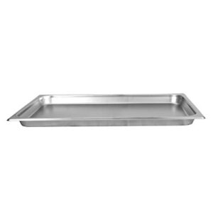 thunder group stpa3001 steam table pan, full size, 1-1/4" deep, anti-jam, 24 gauge, 18/8 stainless steel, nsf (made in china), pack of 6