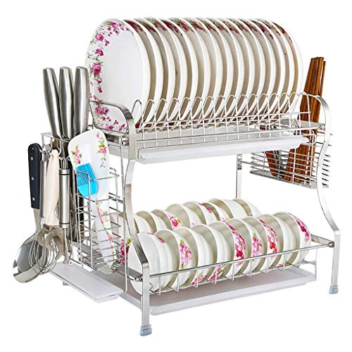 SDGH Dish Rack - Dish Drying Rack, Utensil Holder, Cutting Board Holder and Dish Drainer for Kitchen Counter