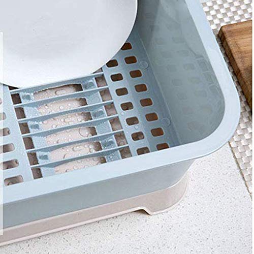 SDGH Dish Rack - Durable Mini Dish Drainer Rack and Tray Perfect for Sinks, and Compact Kitchen Sinks (Color : Gray)