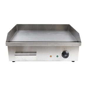 3000w commercial griddle,22"x14”electric griddles grill,commercial flat top griddle countertop griddle hot plate bbq kitchen stainless steel restaurant grill griddle temperature control 50°f-300°f
