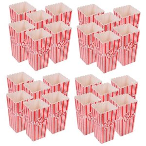 hemoton 24 pcs popcorn popcorn bucket food containers disposable poppets for microwave containers popcorn treat boxes popcorn packaging boxes popcorn favor boxes popcorn bag snack box