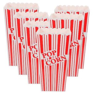 HEMOTON 30 Pcs Popcorn Popcorn Bucket Microwave Containers Disposable Food Containers Snack Container Oil Proof Popcorn Cup Disposable Popcorn Buckets Paper Popcorn Boxes Popcorn Bag Candy