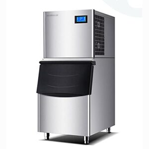 ice maker countertop commercial ice maker 440lb every 24 hours 331lb storage capacity stainless steel great for hotels, restaurants, bars, includes connection hoses and ice scoop household/kitchen/off
