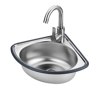 stainless steel 201 sink, triangular basin sink, kitchen washing vegetables, small household sink bar