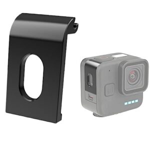 replacement side door battery cover for gopro 11 mini, aluminium alloy pass through battery cover with type-c charging port repair part camera accessories suitable for gopro hero 11 black mini