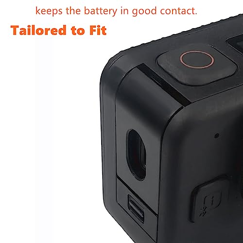 Replacement Side Door Battery Cover for Gopro 11 Mini, Aluminium Alloy Pass Through Battery Cover with Type-C Charging Port Repair Part Camera Accessories Suitable for Gopro Hero 11 Black Mini