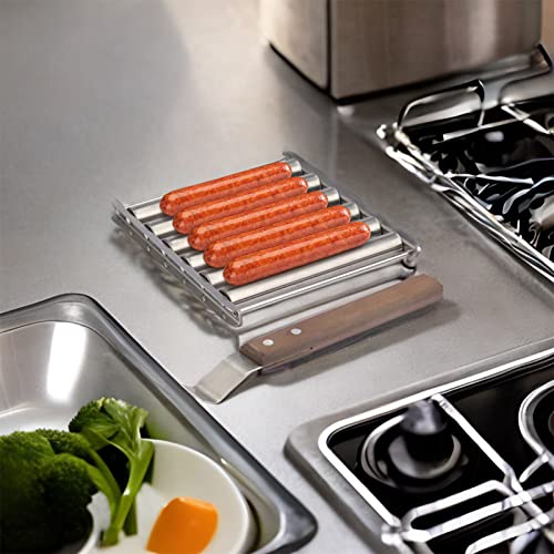 Stainless Steel Hot Dog Roller and Corrosion resistant Hot Dog Roller for Evenly Cooking Hot Dog or Sausage