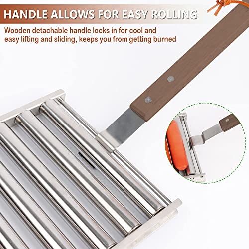 Stainless Steel Hot Dog Roller and Corrosion resistant Hot Dog Roller for Evenly Cooking Hot Dog or Sausage