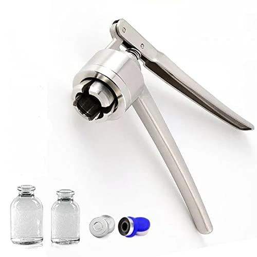 Hand Held Capping Machine, Portable Hand Sealing Machine, Stainless Steel Capper Gland Clamp, for 13mm, 20mm Plastic Cap, Aluminum Cap, Perfume Bottles (13mm)