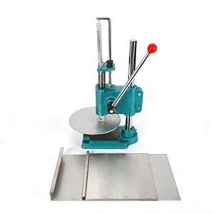 9.5" household manual pastry press machine, pastry press premade pizza dough pizza presser with cast iron base, pizza dough press machine for home or commercial use