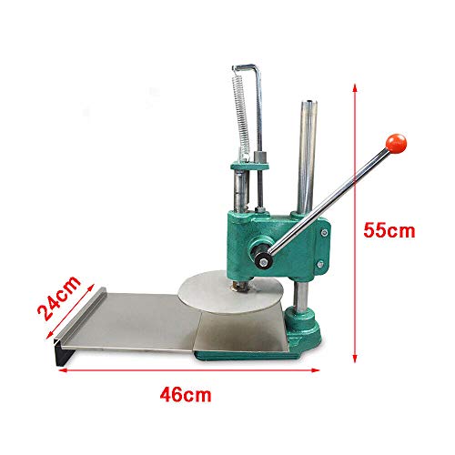 9.5" Household Manual Pastry Press Machine, Pastry Press Premade Pizza Dough Pizza Presser with Cast Iron Base, Pizza Dough Press Machine for Home or Commercial Use