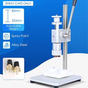 Perfume Bottle Sealing Crimping Machine, Manual Pneumatic Capping Machine, with Stainless Steel Non-Slip Handle, Adjustable Heigh, for Plastic, Metal, Glass (Bottle Mouth Outer Diameter 13MM)