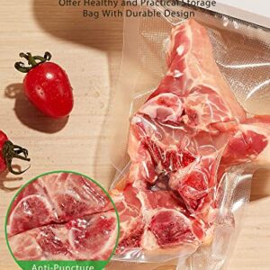 Syntus Vacuum Sealer Bags, 6 Pack + 100 Quart Size Commercial Grade Bags Rolls, Food Vac Bags for Storage, Meal Prep or Sous Vide