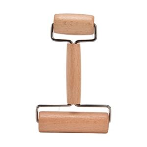 temkin dough roller,dough roller covering technology exterior polishing comfortable grip wood material pizza roller, suitable for home, bakery, restaurant rolling