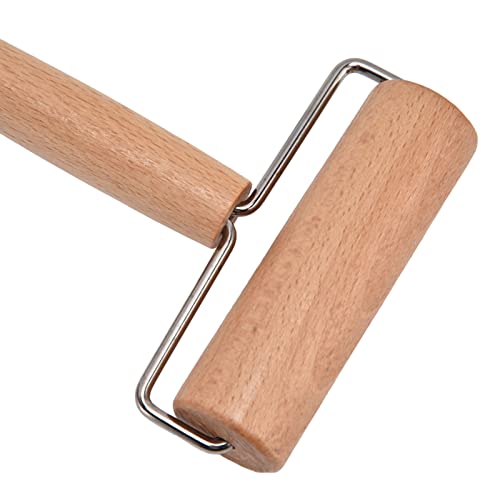 TEMKIN Dough Roller,Dough Roller Covering Technology Exterior Polishing Comfortable Grip Wood Material Pizza Roller, Suitable For Home, Bakery, Restaurant rolling