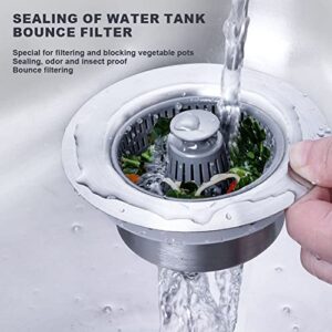 Stainless Steel Sink Strainer, Kitchen Multi Hole Mesh Sink Filter Stopper, Sink Accessories