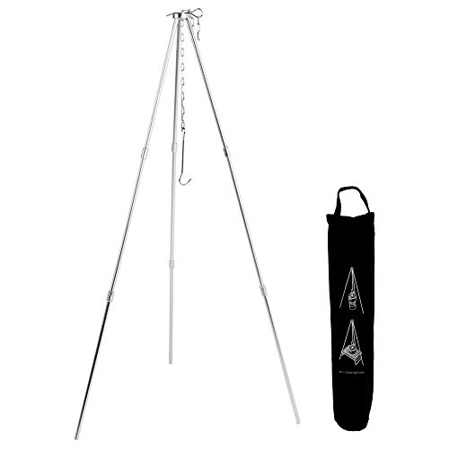 CHICIRIS Pot Tripod, Detachable Camping Tripod, for Outdoor Backyard