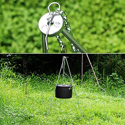 CHICIRIS Pot Tripod, Detachable Camping Tripod, for Outdoor Backyard