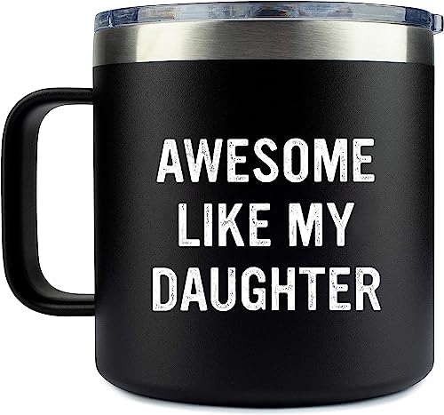 Edizzone Funny Mug for Dads (Awesome Like My Daughter) Dad Gifts - Best Dad Birthday Gift - Gifts for Dad From Daughter - Cool Gifts for Dad - Christmas Gifts for Dad - Dad Gifts From Daughter