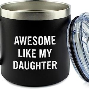 Edizzone Funny Mug for Dads (Awesome Like My Daughter) Dad Gifts - Best Dad Birthday Gift - Gifts for Dad From Daughter - Cool Gifts for Dad - Christmas Gifts for Dad - Dad Gifts From Daughter