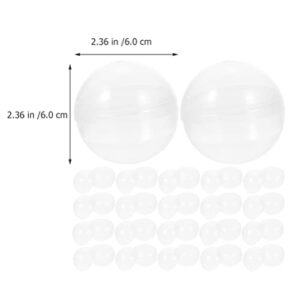 DOITOOL Clear Fillable Balls 50pcs Gumball Vending Machine Capsule 60mm Claw Machines Ball Surprise Ball Candy Gifts Treat Container