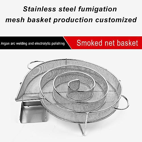 Naysku Cold Smoke Generator, Pellet Smoker Tray, Maze Smoker for Cold Smoking, Stainless Steel Grill Cooking Tools for BBQ Grill or Smoker Wood Dust, Outdoor Smokers for Any BBQ or Cabinet