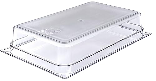 Soro Essentials – Full Size x 4" Deep Polycarbonate Food Pan- Plastic Clear Food Pan Stackable with Capacity Indicator Restaurant Commercial Hotel Pans for Fruits Vegetables Beans Corns- NSF