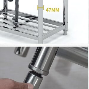 Stainless Steel Sink, Single Tank With Bracket Integrated Simple Floor Washbasin, Household Balcony Kitchen Sink Commercial