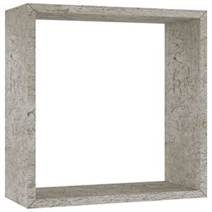 Penau Wall Cube Shelves 3 pcs Concrete Gray Organize with Style Wall Shelves Versatile Wall Shelves