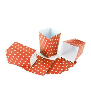 Alasum 48 Pcs Popcorn Boxes Disposable Containers Poptarts Paper Snack Boxes Paper Popcorn Buckets Polka Dot Decorative Items Red Popcorn Containers