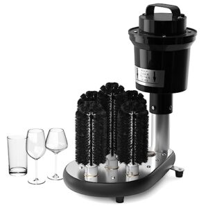 wantjoin electric commercial glass washer,winery wine glass cleaning machine,5 cleaning brush washers glass,perfect for bars and cafes