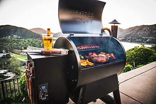 Traeger Grills Pro Series 22 Electric Wood Pellet Grill and Smoker, Bronze, Extra large & Etekcity Infrared Thermometer 1080, Heat Temperature Temp Gun, Yellow