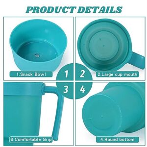 Stadium Tumbler With Snack Bowl, 2 In 1 Snack And Drink Cup, Unique Cup With Snack Bowl On Top, Cup Bowl Combo For Popcorn Candy Chips And Other Snack, Snack Tumbler For Movies And Stadium