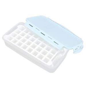 udavivi ice cube tray,double layer ice mould box - 1.7l, 64 grid, soft silicone, diy ice cube mold maker