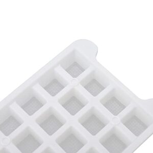 Udavivi Ice Cube tray,Double Layer Ice Mould Box - 1.7L, 64 Grid, Soft Silicone, DIY Ice Cube Mold Maker