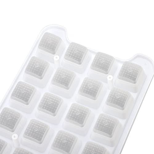 Udavivi Ice Cube tray,Double Layer Ice Mould Box - 1.7L, 64 Grid, Soft Silicone, DIY Ice Cube Mold Maker