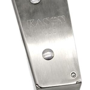 The Kason 1095 Stainless Steel Closer with 1094 Adjustable Stainless Steel Wide Hook, Flush to 7/8" to 1 5/8” Offset and Hardware KIT