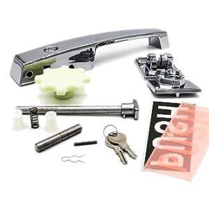 Re Fridge Kason 1236 Polished Chrome Heavy Duty Locking Handle with Hardware KIT